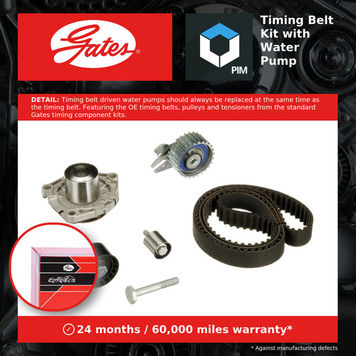 Timing belt water pump kit - timing,