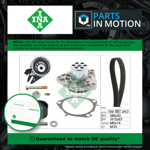 Timing belt water pump kit - belt, &