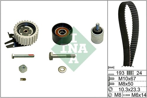 Ina 530061910 timing belt kit - ina,