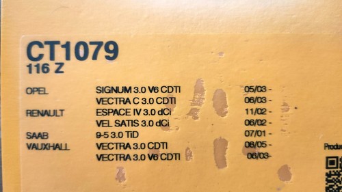 Continental ct1079k1 timing - ct1079k1,